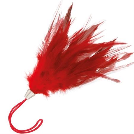 Pluma estimuladora roja darkness 17cm